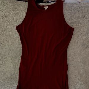 Burgundy dress